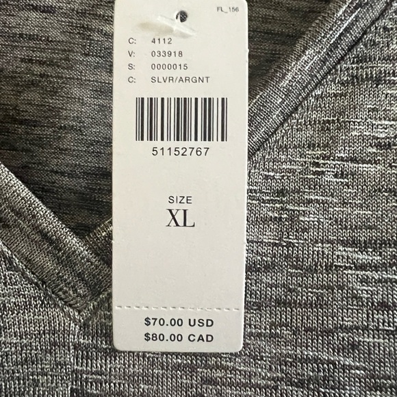 Women’s Anthropologie Silver Shimmer Top Size XL - Picture 2 of 4